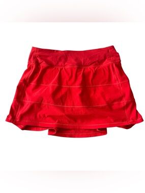 lululemon athletica Bright Red Athletic Skort